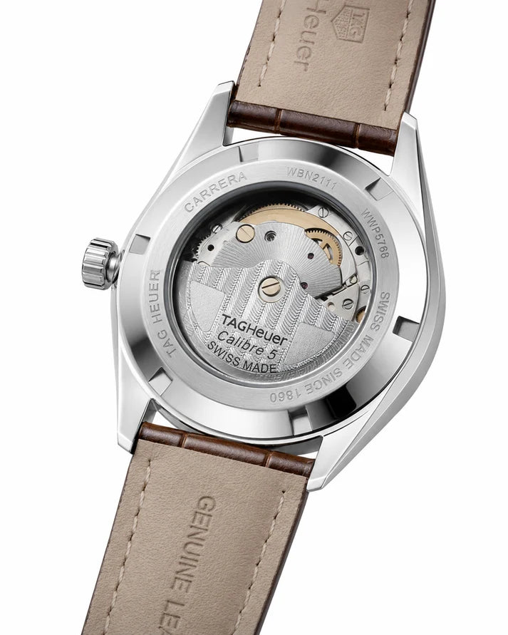 Tag Heur Carrera Calibre 5 Leather Automatic Super Clone Watch