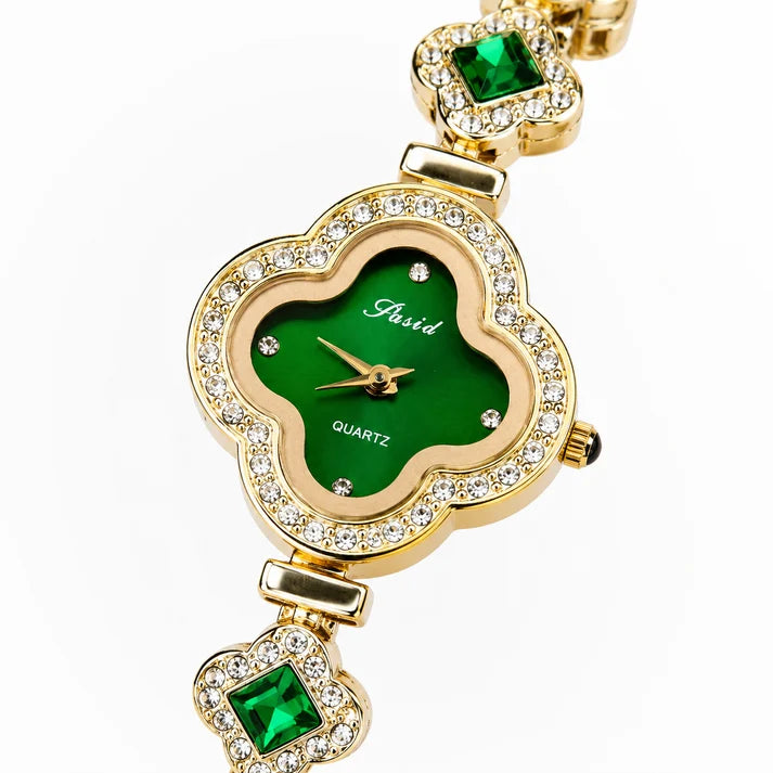 Emerald Van Cleef Zircon Watch For Her